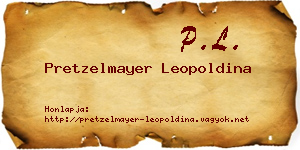 Pretzelmayer Leopoldina névjegykártya